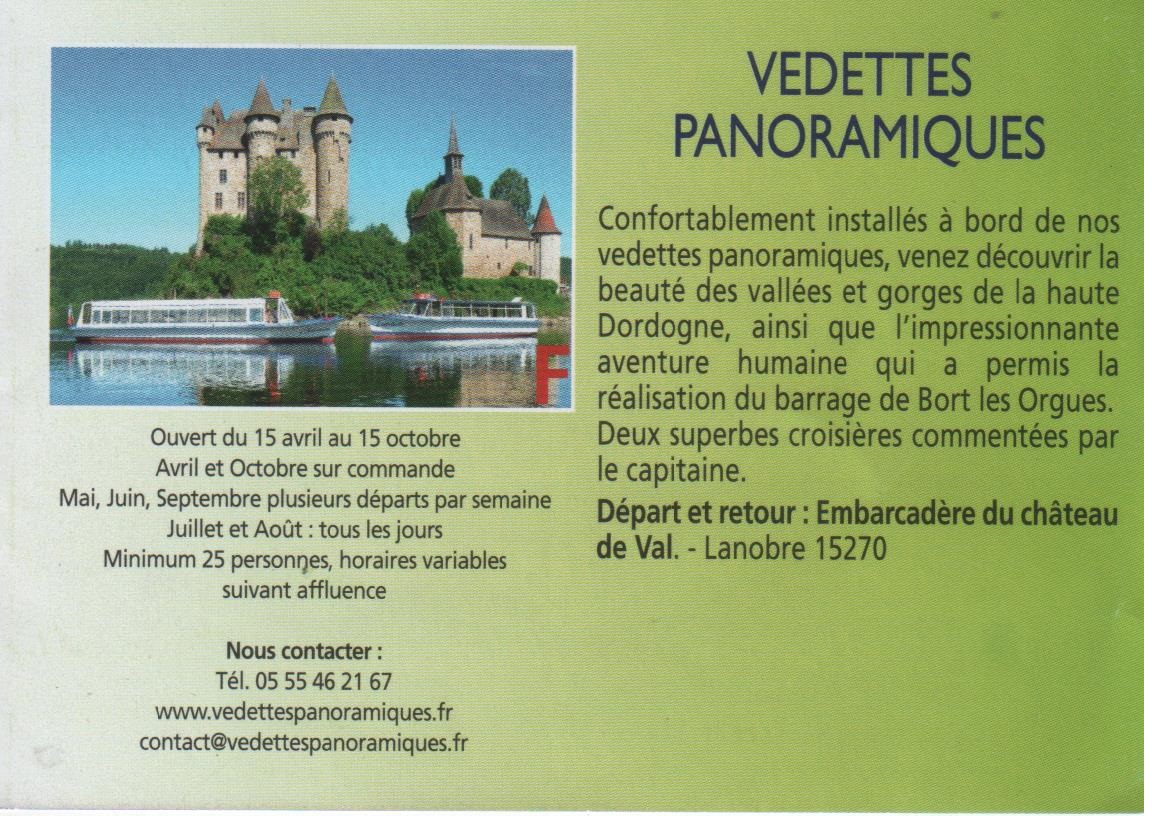 Chateau de Val : Vedettes panoramiques .