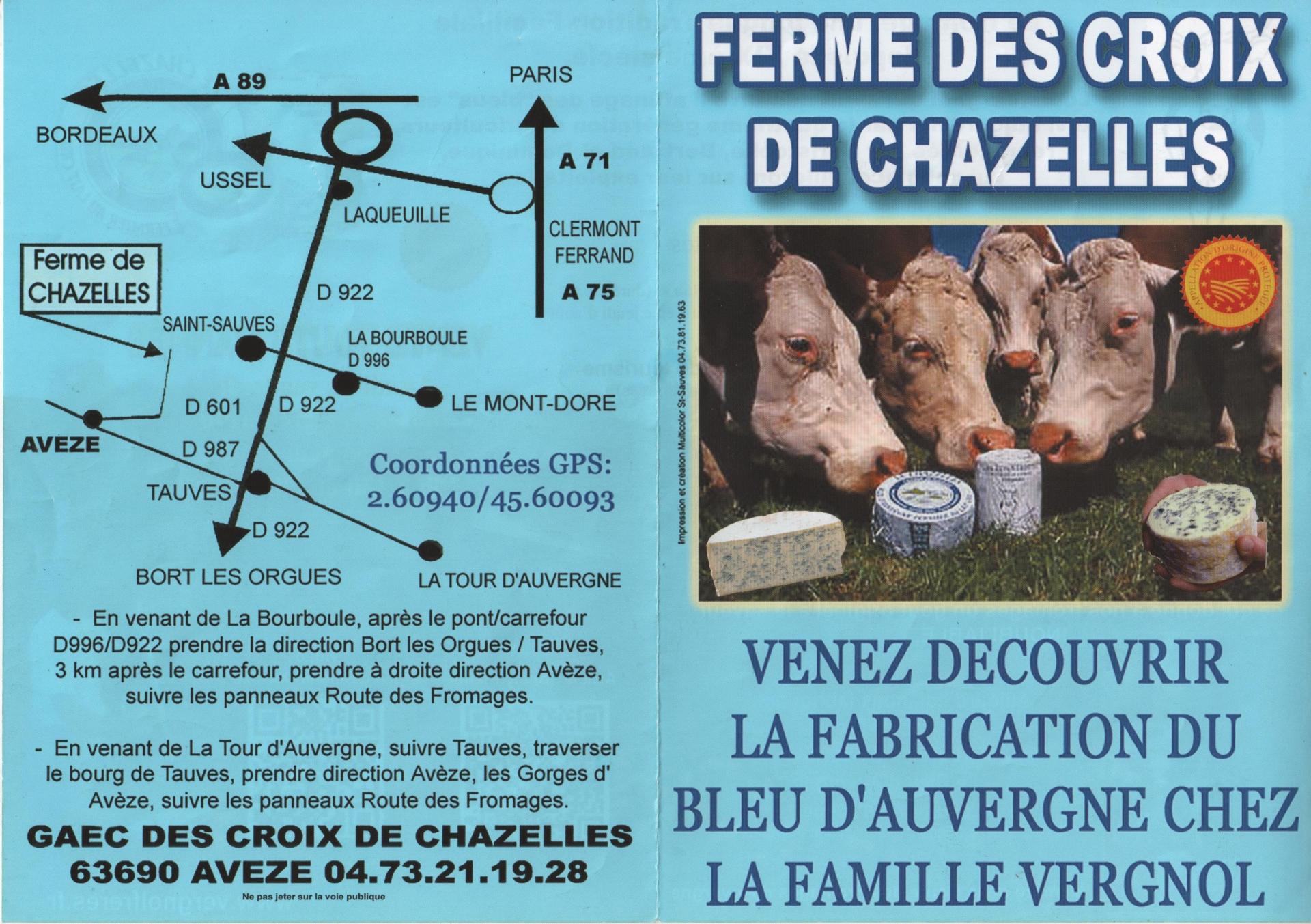 Fromage d'Auvergne , à Avèze à 5 minutes de La Pomerette
